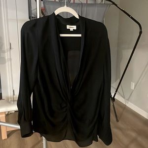 Black L’agence silk blouse